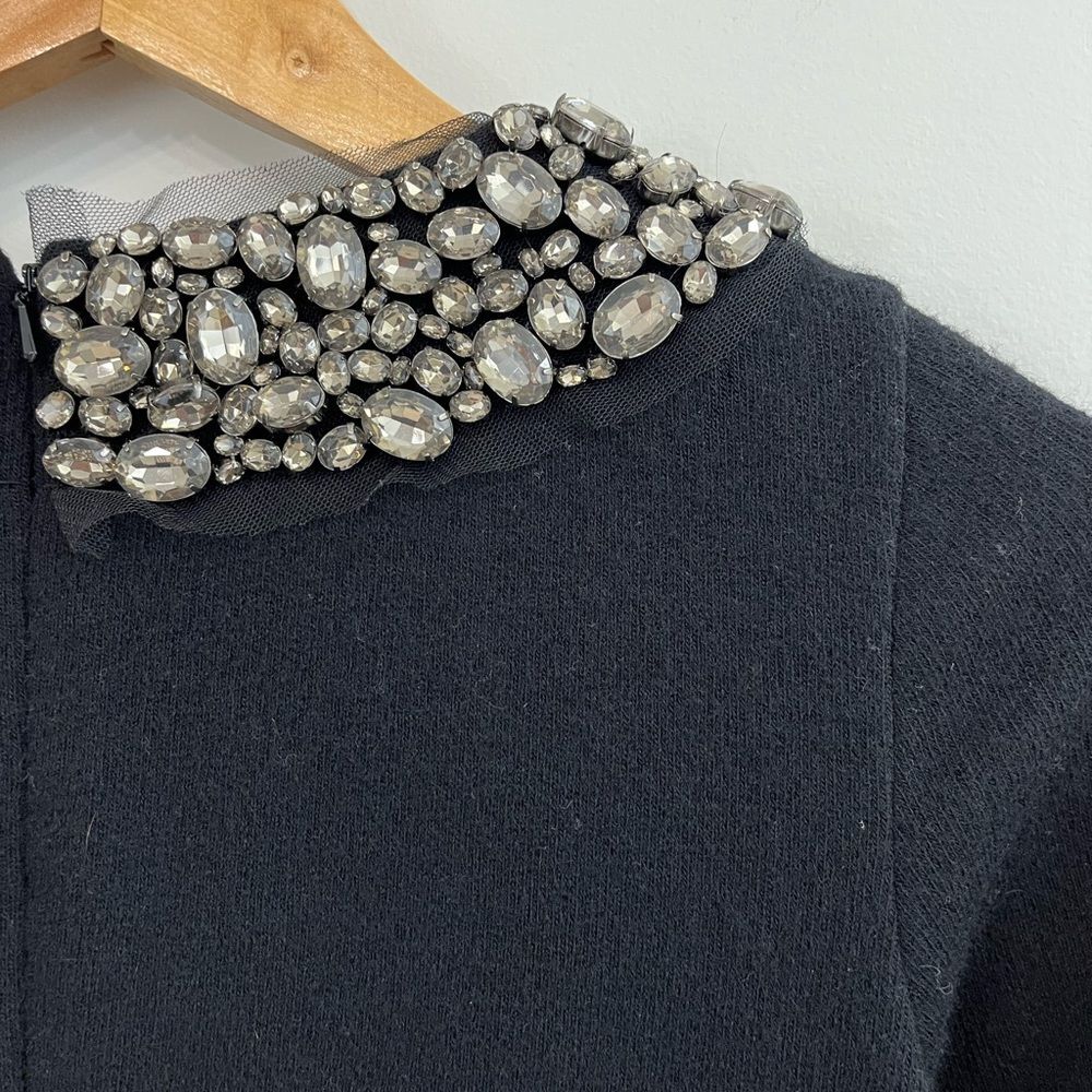 Vera Wang Embellished Wool Dress Size 2 - Picture 5 of 7